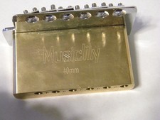 Musiclily Pro Chrome 52.5mm Modern Tremolo Bridge 40mm Brass Block For ST Guitar