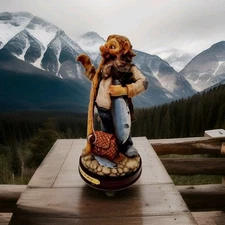 Rolf Lidberg Troll Figure Ltd Edition 0014 of 9999 Sweden Art Sculpture Fishing