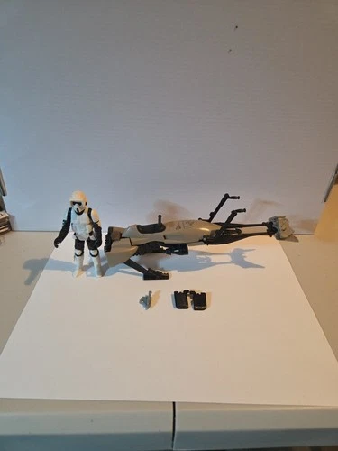 1983 Vintage Star Wars Speeder Bike w/Biker Scout All Accessories