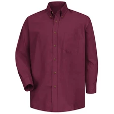 Red Kap Men's Long Sleeve Poplin Dress Shirt
