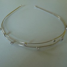 Kwiatowa opaska do włosów ozdoby do włosów ślub diadem tiara cyrkonie