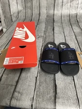 Nike Offcourt Slides Los Angeles Dodgers Black Mens Size 12 DH6983 001 New w/Box