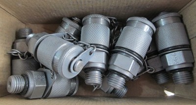 10-PACK PARKER ERMETO EMA3/7/16UNFCF PNEUMATIC TEST FITTING/ MALE NIPPLE 7/16