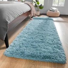  Runner Rugs for Hallway, 2x4 Washable Small Teal Bedside Rugs for Living Room 