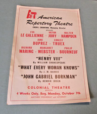 1946 Boston American Repertory Theatre Flyer and Bookmark Eva Le Gallienne