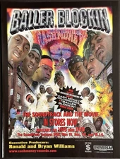 8.5x11 OG Rap Promo Ad Poster Baller Blockin Cash Money Records Lil Wayne UGK