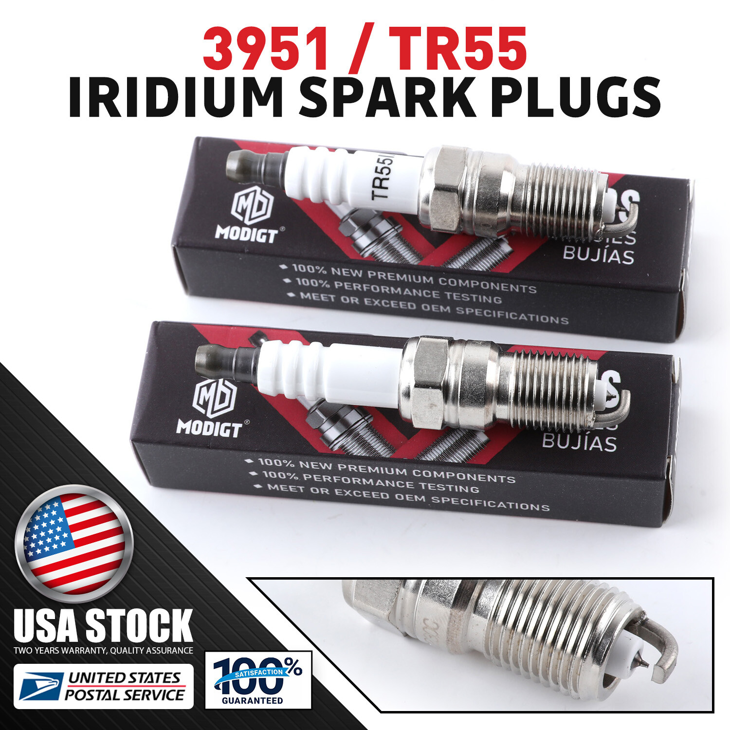 Set of 8 Fit NGK 3951 TR55 Spark Plugs Iridium For Ford Buick GMC Mercury OE NEW