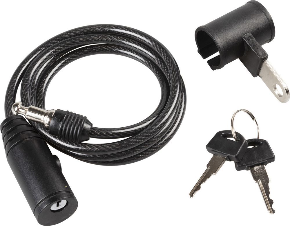 492859 Antifurto cavo a spirale per bici 0,6x100cm aggancio sottosella