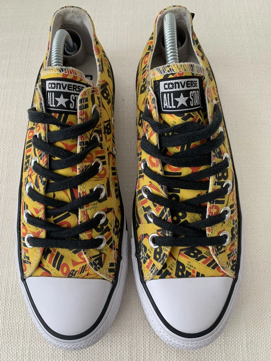 Exclusief Bedrog behalve voor Converse All Star Low Andy Warhol Yellow Brillo RARE COLLECTORS UK 6 EUR 39  USED | eBay