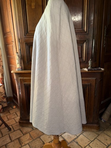 Sonia Rykiel manteau cape vintage pure laine gris taille unique - Imagen 2 de 9