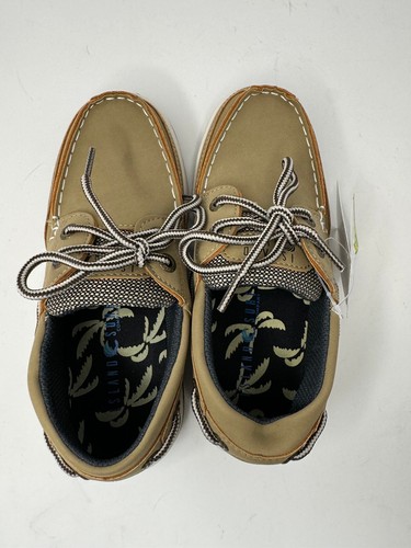 Island Surf Boat Shoes Khaki Boys Youth Size 1 - Picture 4 of 13