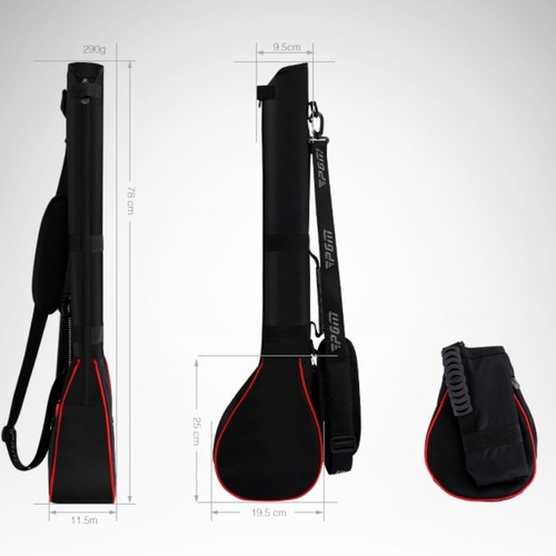 Golf Club Pencil Bag Sunday Flight Cover Folding Range Travel Lightweight Case - Picture 4 of 7