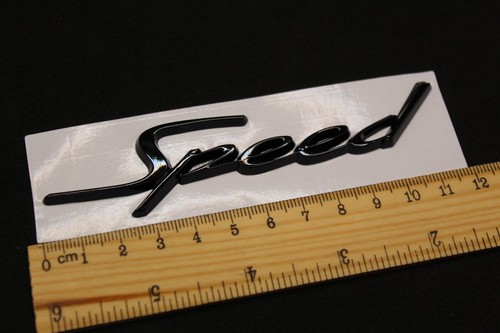 Gloss Black Speed Wing Side Fender Letters Badge Fit For Bentley - Picture 3 of 3