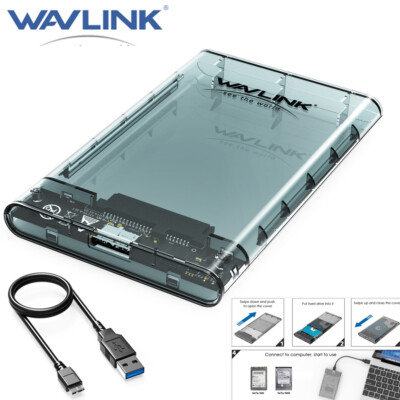 USB 3.0 External SATA III Hard Drive Enclosure 2.5 Inch HDD SSD Case