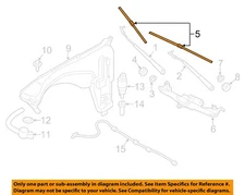 BMW OEM 2018 X3 Wiper Arm-Front Blade 61617469820