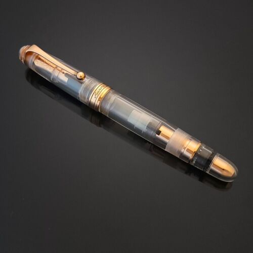Aurora 88Demonstrator RosegoldFountain Pen Limited Edition (888-P)New - Picture 2 of 5