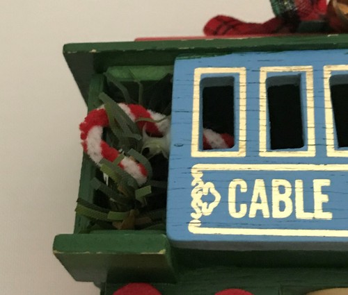 #3109 VTG SAN FRANCISCO Cable Car Christmas Ornament 3 X 2.5 - Picture 5 of 9