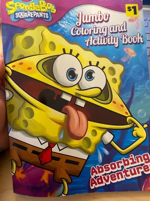 New - Spongebob Squarepants Jumbo Coloring and Activity Book - Absorbing Adventu | eBay