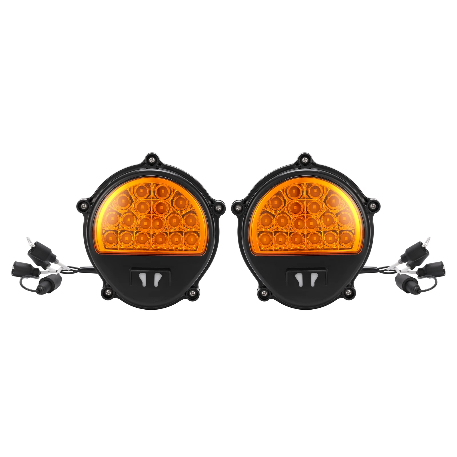 2PCS LED Front Amber Turn Signal Parking lights For Humvee M35 M998 #12422957