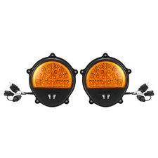 2PCS LED Front Amber Turn Signal Parking lights For Humvee M35 M998 #12422957