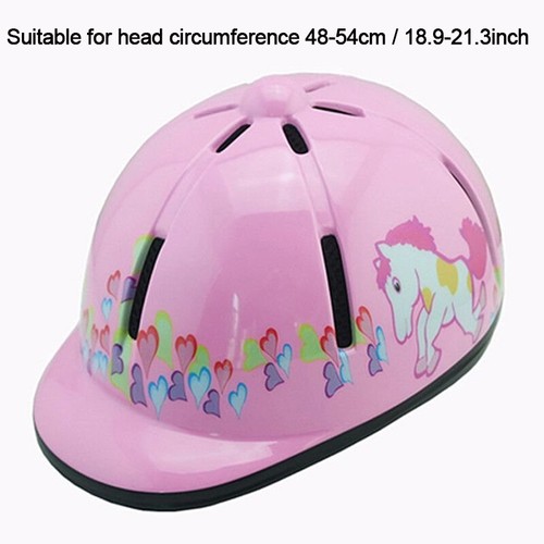 Kids/Childs/Toddlers Adjustable Horse Riding Hat Ventilated Helmet Pink New UK - Picture 3 of 10