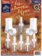 Glade PlugIns Scented Oil LIMITED ED. 2 Warmers  6 Refills - Pumpkin  Spice