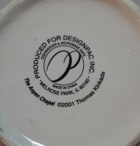 Taza de cerámica Thomas Kinkaid 2001 The Aspen Chapel - Imagen 6 de 7