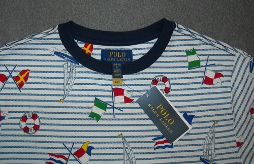 NWT Boy's Polo Ralph Lauren "Nautical" T- Shirt Size L Color Multi $45 - Picture 5 of 8