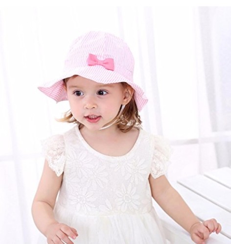 Kids Baby Girls Summer Sun Hat Anti-UV Beach Cap UK Delivery - Picture 4 of 8