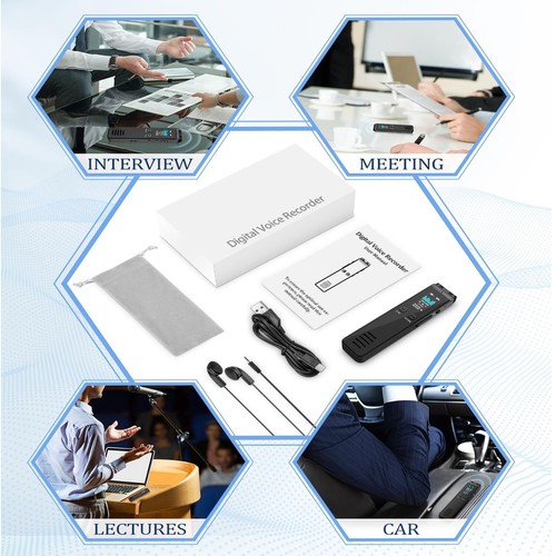 Digital Voice Recorder Bluetooth Voice Activated Recorder for Lectures Meetings - Picture 5 of 5