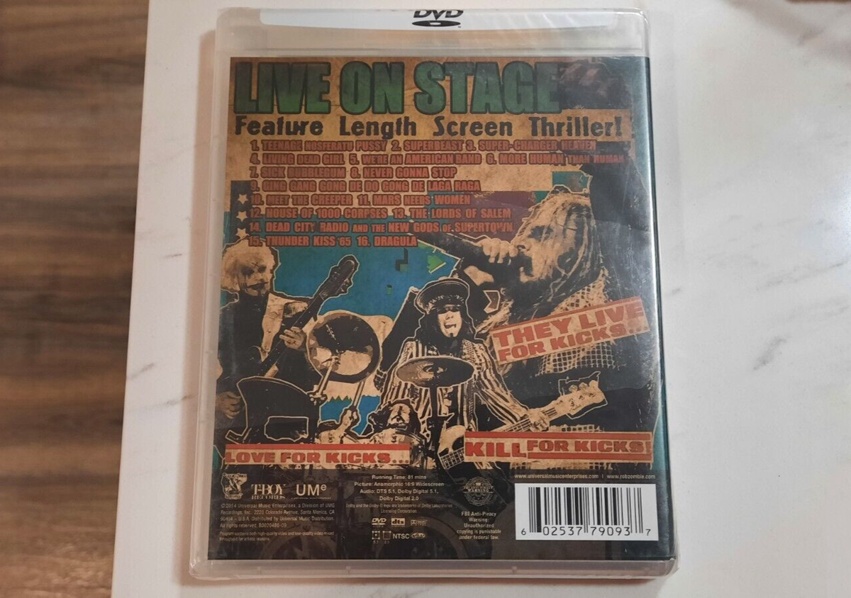 Rob Zombie: The Zombie Horror Picture Show (DVD, 2014) NEW