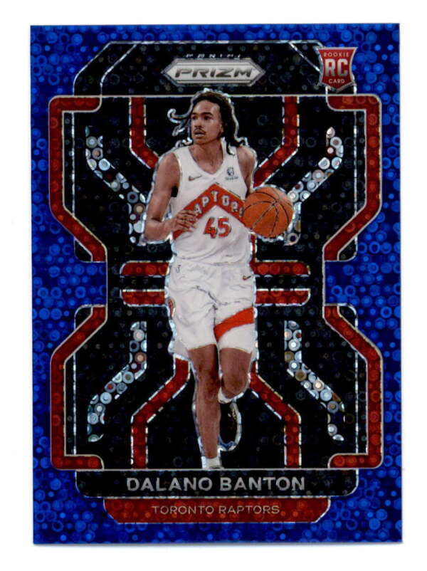 DALANO BANTON 2021/22 PANINI PRIZM #328 ROOKIE BLUE FAST BREAK #061/150 BF5966