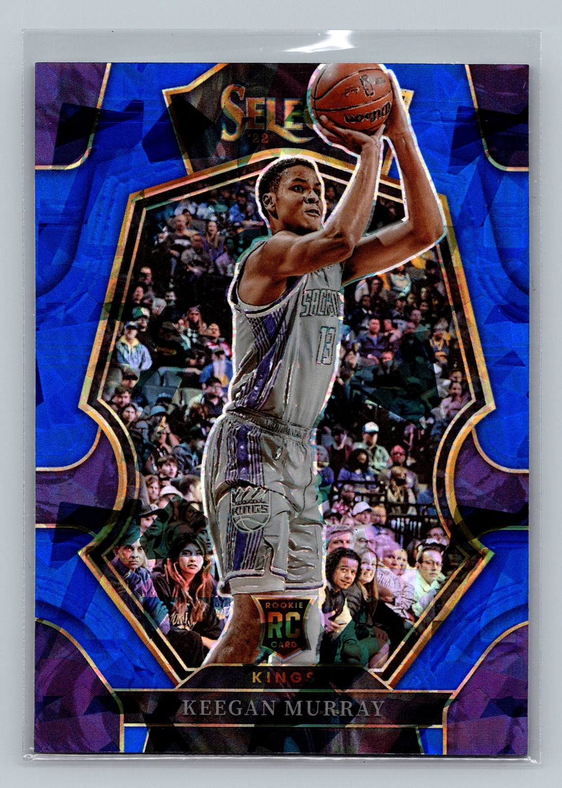 2022-23 Panini Select #197 Keegan Murray Blue Prizms