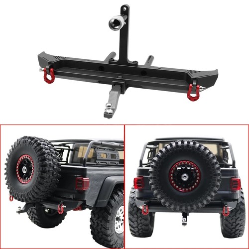 Metal Front Rear Bumper Lights 1/10 RC Crawler SCX10 III Gladiator JLU Wrangler - Picture 4 of 29