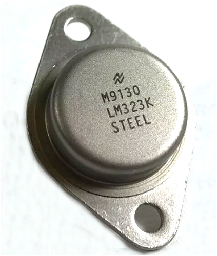 LM323K Adjustable Voltage Regulator 5V, 3A in a T0-3 Steel Package,