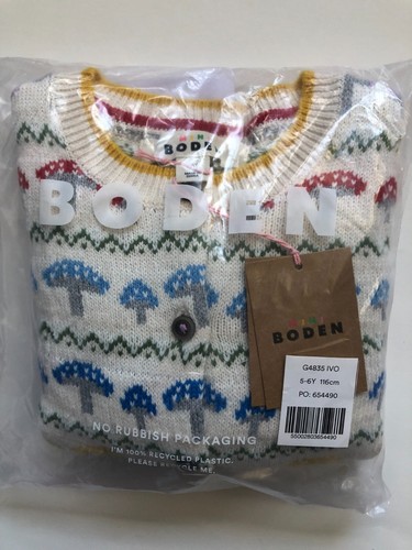 NWT Mini Boden Edie Fair Isle Cardigan - Picture 29 of 29