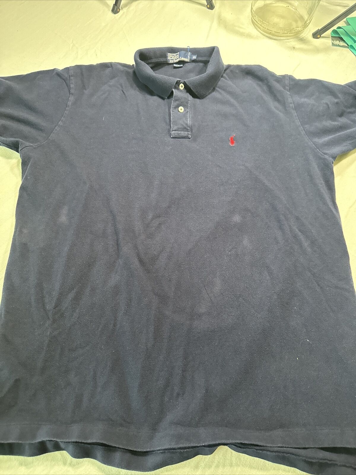Polo Ralph Lauren Navy Blue Short Sleeve Polo Shirt Size XXL