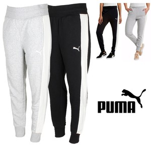Puma-Ladies-French-Terry-Ribbed-Cuff-Fleece-Jogger-Pants