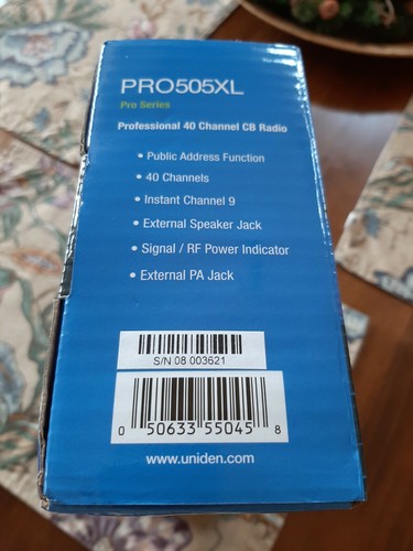 Uniden cb radio Pro505xl Pro Series - Zdjęcie 10 z 12