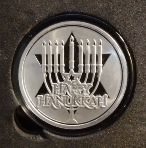 2024 "HAPPY HANUKKAH" .999 SILVER COIN IN CAPSULE IN CUSTOM GIFT BOX eBay