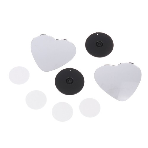 1 Pair Car Frameless Blind Spots Mirror Cute Heart Shape Side Mirror Rearview - Picture 11 of 11
