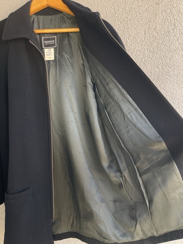 Abrigo Versace Jeans Couture vintage para hombre talla L negro - Imagen 16 de 22