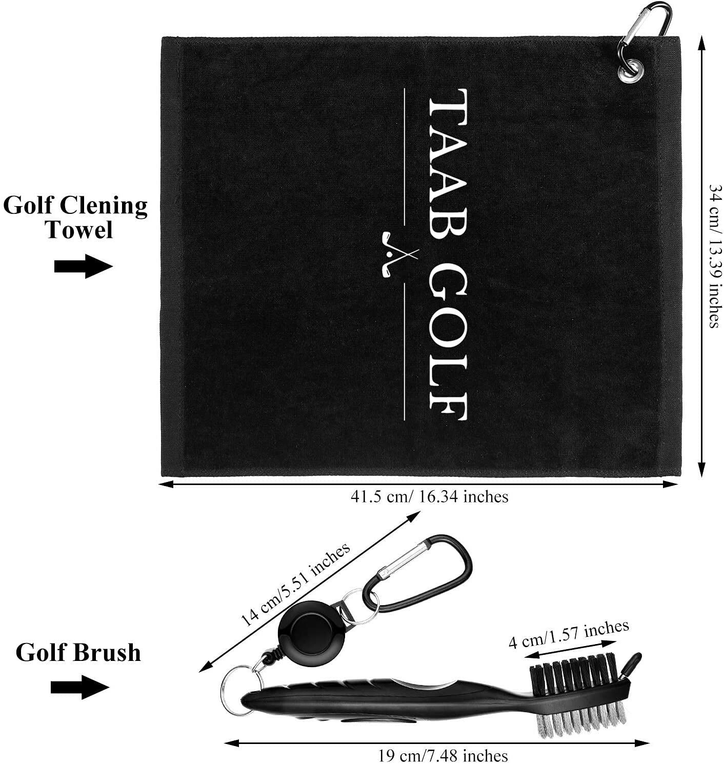 Golf Accessory Kit 7 Piece TAAB Golf Accessory Set Pack Divot Tool