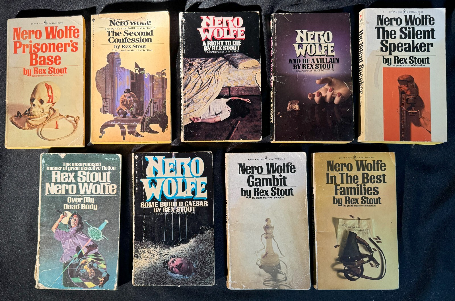 Nero Wolfe Lot of 9 by Rex Stout 19741984 Paperback