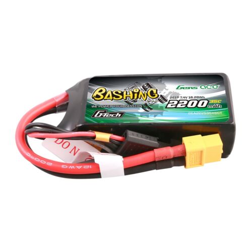 GensAce Bashing 2200mAh 11.1V 35C G-Tech 3S Lipo Battery XT60 For RC Crawler - Picture 5 of 5
