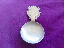 VINTAGE - SOPERS SILVER JUBILEE - ORNATE TEA CADDY SPOON 1939