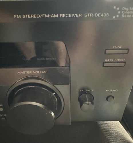 SONY STR-DE435 DOLBY Pro Logic 5.1 Surround Sound Receiver *NO REMOTE* TESTED - Picture 8 of 9