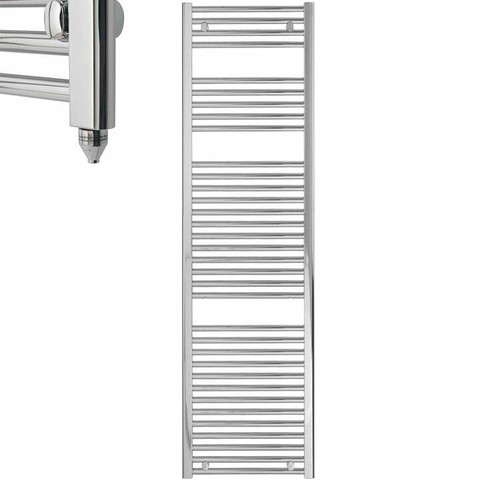 Bray Straight Chrome Electric Heated Towel Rail Warmer Bathroom