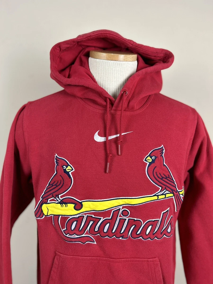 Nike BSBL Center Swoosh St. Louis Cardinals Sweatshirt Hoodie Adult Size S