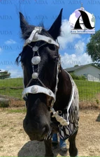 Western Horse Baroque Bridel With white Leather